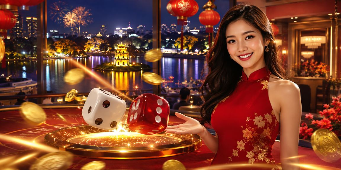 Người chơi Tài Xỉu xúc xắc tại lễ hội Tết Hà Nội trong không khí rộn ràng