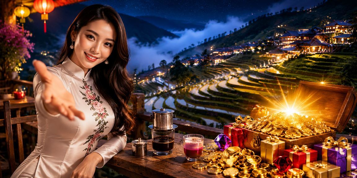 Người dùng tận hưởng cà phê sáng tại Sapa trong khi theo dõi cược thể thao trên điện thoại