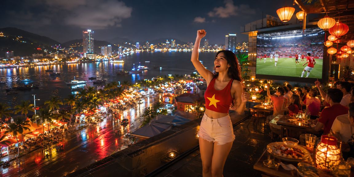 Người chơi Việt Nam tập trung quan sát tỷ lệ kèo trên màn hình lớn trong phòng cá cược